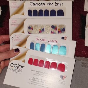 Color Street Glitter and Solid Nail Strips Set